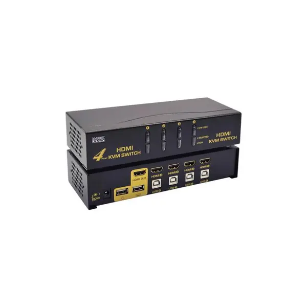 سوئیچ کی وی ام کی نت 4 پورت یو اس بی با کابل KVM Switch Knet 4Port USB with cable - 2