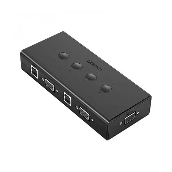 کی وی ام سوئیچ 4 پورت VGA با پورت USB همراه کابل یوگرین CM154 - 5