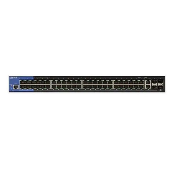 سوئیچ لینک سیس مدل ال جی اس 552 پی Linksys LGS552P 52-Port business Gigabit POE+ Switch