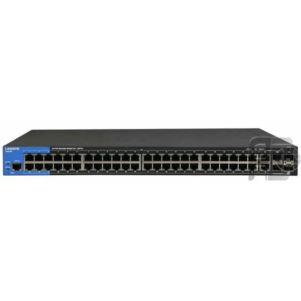 سوئیچ لینک سیس مدل ال جی اس 552 پی Linksys LGS552P 52-Port business Gigabit POE+ Switch - 3