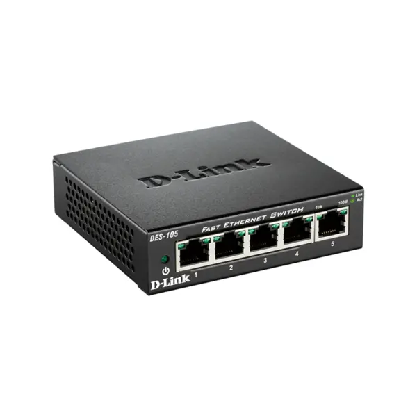 سوییچ 5 پورت دسکتاپ دی-لینک مدل DES-105 D-Link DES-105 5-Port Desktop Switch - 2