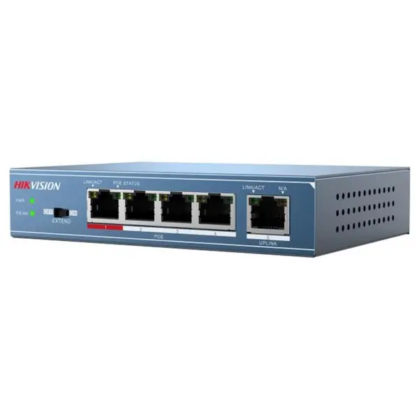 سوئیچ 5 پورت هایک ویژن مدل DS-3E0105P-E Hikvision DS-3E0105P-E 5-Port 100 Mbps Unmanaged PoE Switch - 2