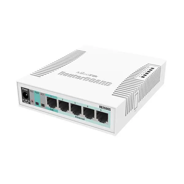 سوییچ 5 پورت گیگابیت میکروتیک Mikrotik RB260GS MikroTik RB260GS - 3
