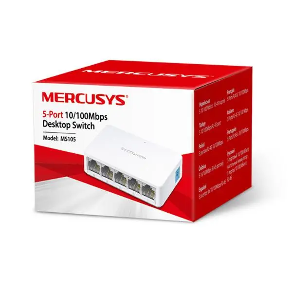 سوییچ 5 پورت مگابیت و دسکتاپ مرکوسیس مدل MS105 Mercusys MS105 5-Port Switch