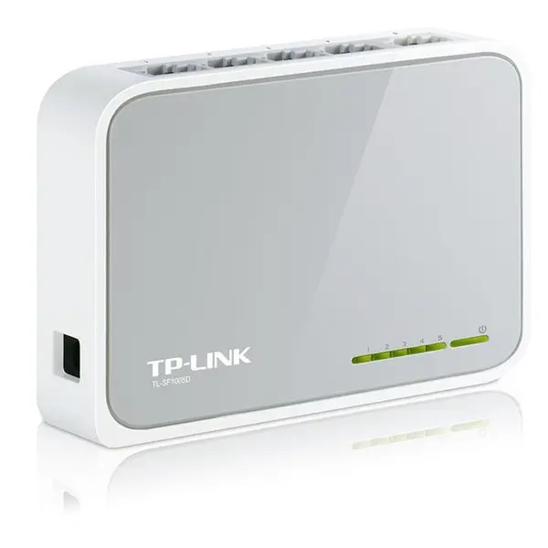سوییچ 5 پورت مگابیتی و دسکتاپ تی پی-لینک مدل TL-SF1005D TP-LINK TL-SF1005D 5-Port 10/100Mbps Desktop Switch - 5