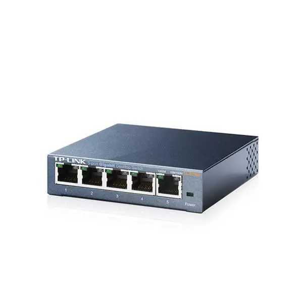 سوییچ گیگابیتی 5 پورت دسکتاپ تی پی-لینک مدل TL-SG105 TP-Link TL-SG105 5-Port Gigabit Desktop Switch - 4