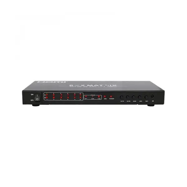 ماتریکس سوئیچ 6 در 2 HDMI فرانت FN-V162 Faranet HDMI 6×2 Matrix Switch 3D Support 4K×2K EDID/7.1 CH / FN-V162