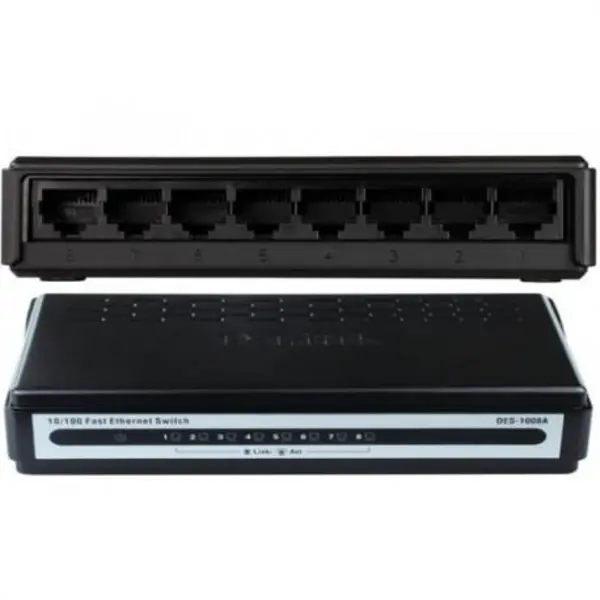 سوییچ 8 پورت 1008 ای دی لینک D-Link 8-Port 10/100 Switch DES-1008A - 2