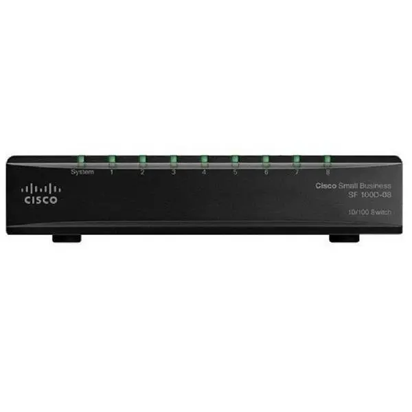 سوئیچ 8 پورت و غیر مدیریتی لینک سیس مدل اس اف 100 دی Linksys SF100D-08 8-Port 10/100Mbps PoE Unmanaged Desktop Switch