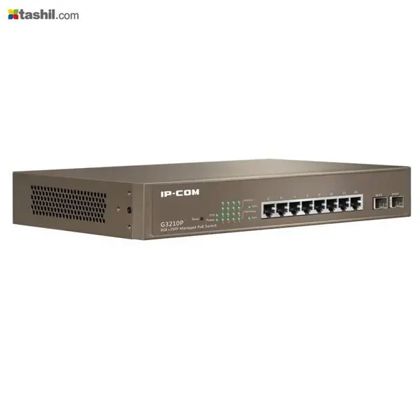 سوئیچ مدیریتی 8 پورت 10/100/1000 آی پی کام G3210P IP-COM RAIDMAX - 5