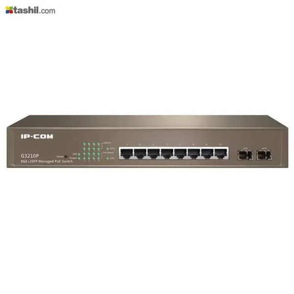 سوئیچ مدیریتی 8 پورت 10/100/1000 آی پی کام G3210P IP-COM RAIDMAX - 3