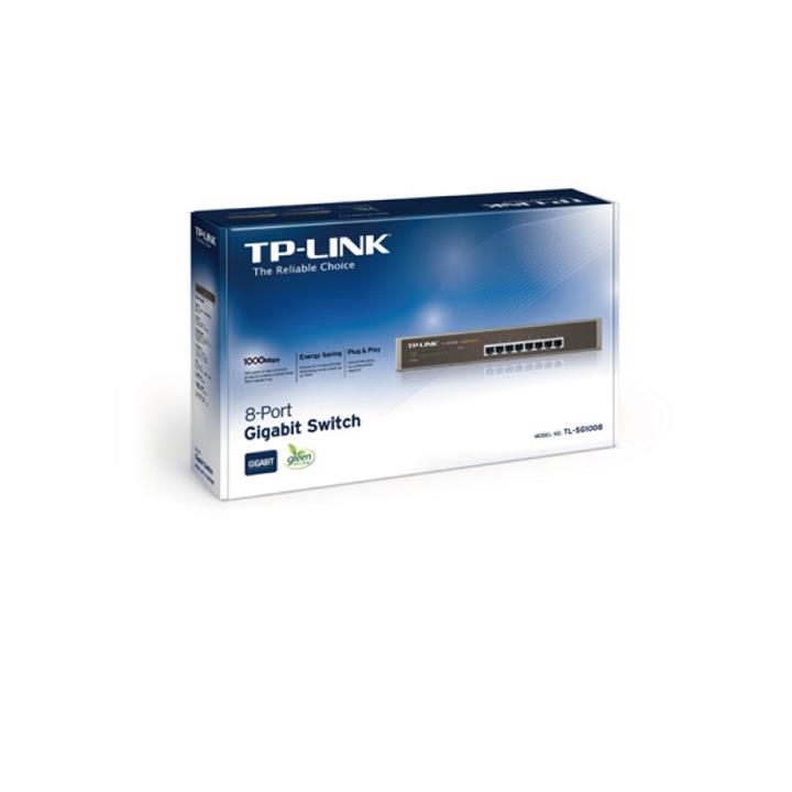 سوئیچ 8 پورت اترنت و 2 پورت گیگ غیر مدیریتی تی پی لینک TP-LINK TL-SL1210