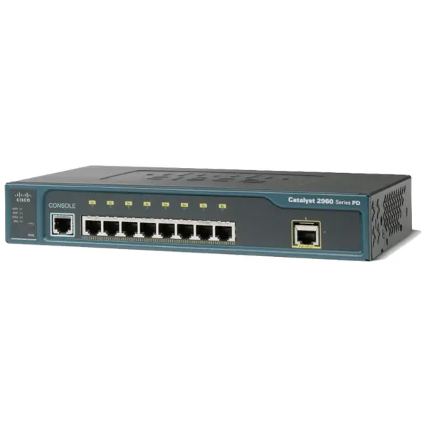 سوییچ مدیریتی 8 پورت Cisco مدل WS-C2960PD-8TT-L Cisco WS-C2960PD-8TT-L - 5
