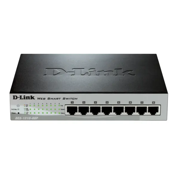 سوییچ 8 پورت اسمارت و دسکتاپ دی-لینک مدل DES-1210-08P D-Link Switch DES-1210-08P - 4