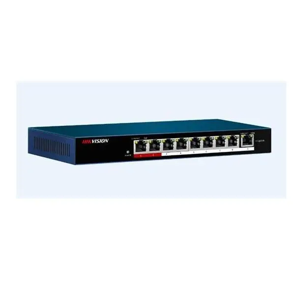 سوئیچ 8 پورت هایک ویژن مدل DS-3E0109P-E Hikvision DS-3E0109P-E 8-Port 100 Mbps Unmanaged PoE Switch - 4