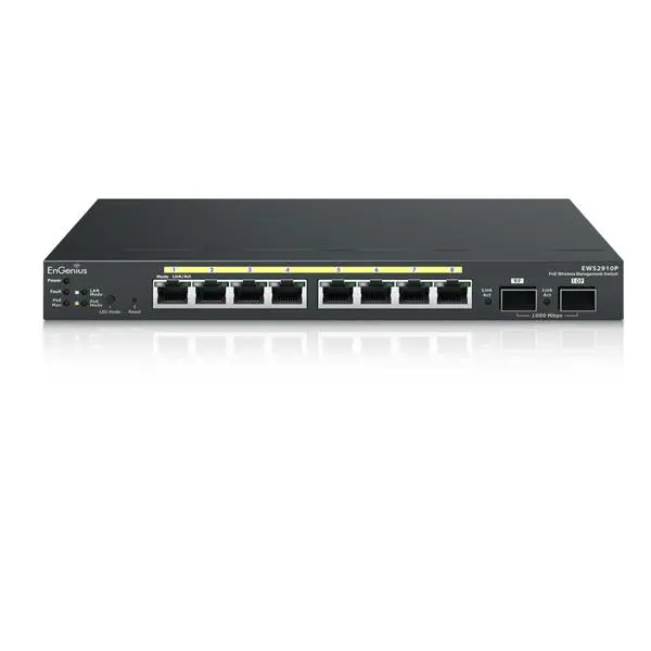 سوئیچ ان جنیوس 8 پورت مدیریتی مدل EWS2910P EnGenius EWS2910P Neutron Series 8 Port Managed Switch