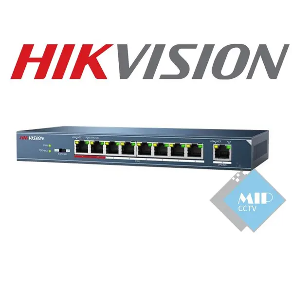 سوییچ 8 پورت Hikvision مدل DS-3E0109P-E/M - 3