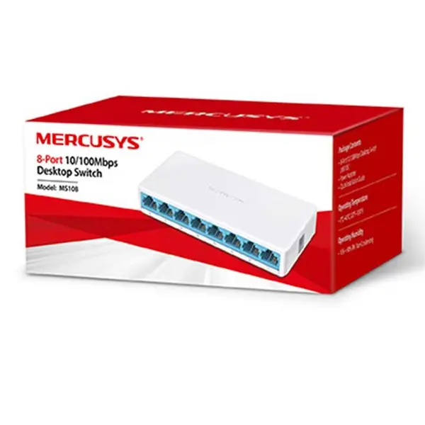 سوییچ 8 پورت مگابیت و دسکتاپ مرکوسیس مدل MS108 Mercusys MS108 8-Port Switch