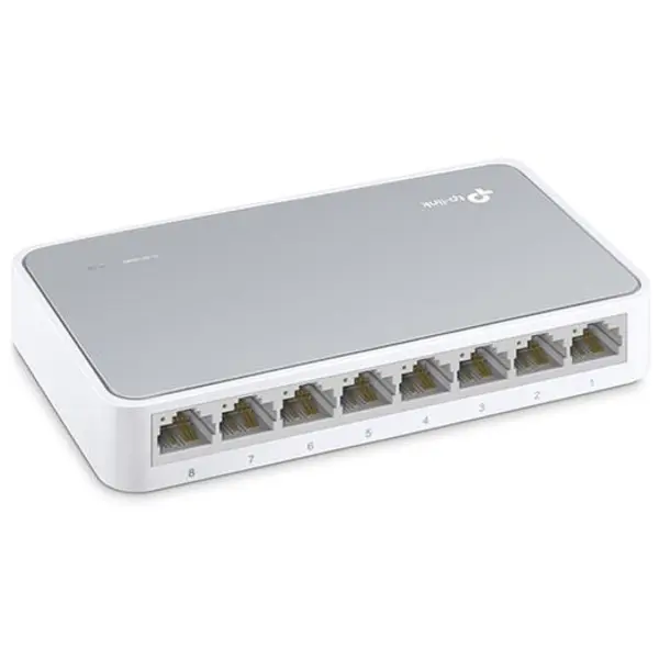 تی پی لینک سوئیچ 8 پورت غیر مدیریتی رومیزی TL-SF1008D TP-LINK TL-SF1008D 8-Port 10/100Mbps Desktop Switch - 2