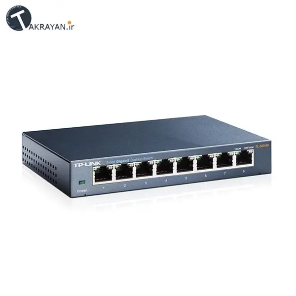 سوییچ گیگابیتی 8 پورت تی پی-لینک مدل TL-SG108 TP-Link TL-SG108 8-Port Gigabit Switch - 2