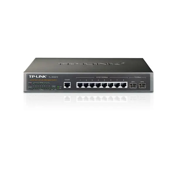 سوییچ مدیریتی 8 پورت تی پی-لینک مدل TL-SG3210 TP-LINK TL-SG3210 JetStream 8-Port Gigabit L2 Managed Switch - 4