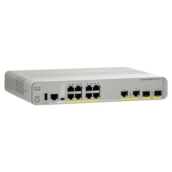 سوئیچ 8 پورت سیسکو مدل WS-C2960CX-8TC-L CISCO WS-C2960CX-8TC-L 8Port Switch - 4
