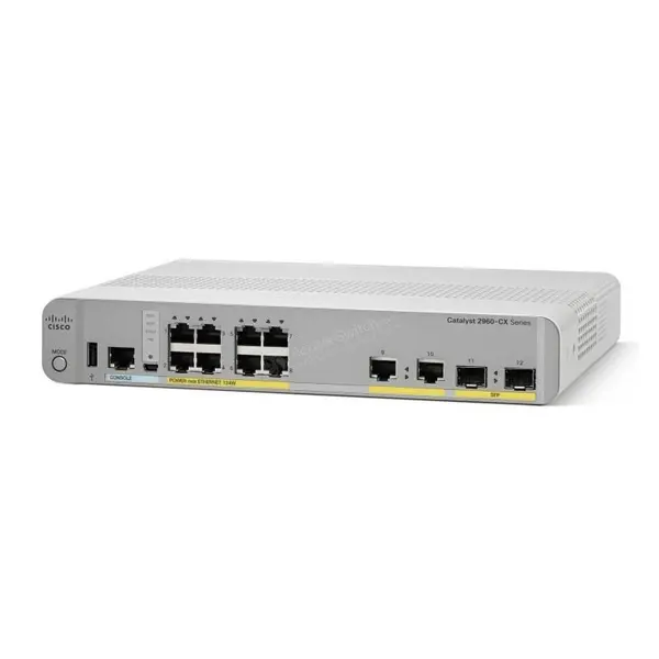 سوئیچ 8 پورت سیسکو مدل WS-C2960CX-8PC-L CISCO WS-C2960CX-8PC-L 8Port Mnaged Switch - 3