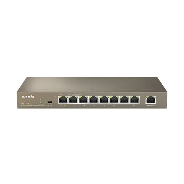 سوئیچ 9 پورت تندا مدل تی ای تی ای اف 1109 پی Tenda TEF1109P Unmanaged Desktop 9 Port Fast Ethernet Switch - 3