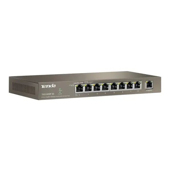 سوییچ 9 پورت گیگابیتی تندا مدل TEG1009P-EI Tenda TEG1009P-EI 9 Port Gigabit Switch - 2
