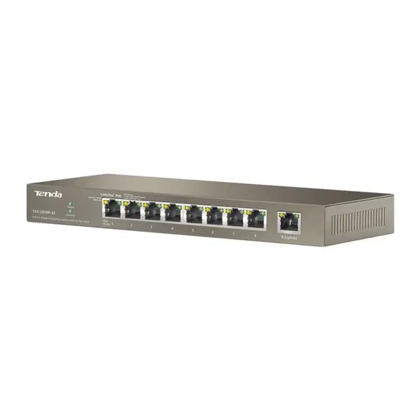 سوییچ 9 پورت گیگابیتی تندا مدل TEG1009P-EI Tenda TEG1009P-EI 9 Port Gigabit Switch - 3