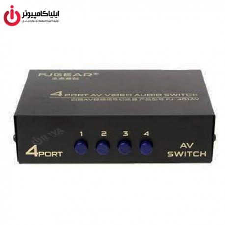 سویچ AV چهارپورت P-net مدل FJ-401AV