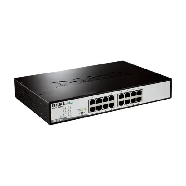 سوییچ ۱۶ پورت گیگابیتی دسکتاپ دی-لینک مدل DGS-1016D/E D-Link DGS-1016D/E 16-Port Gigabit Unmanaged Desktop Switch - 2
