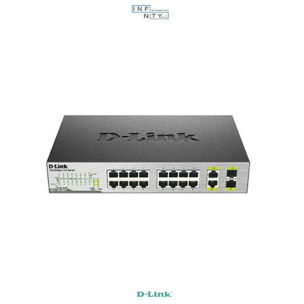 سوییچ شبکه D-LINK با PoE دی لینک مدل DES-1018MP