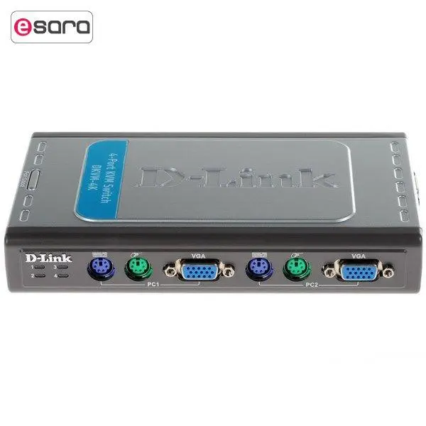 سوییچ KVM دی-لینک مدل DKVM-4K برای 4 عدد کامپیوتر D-Link DKVM-4K KVM Switch for 4 PCs - 2