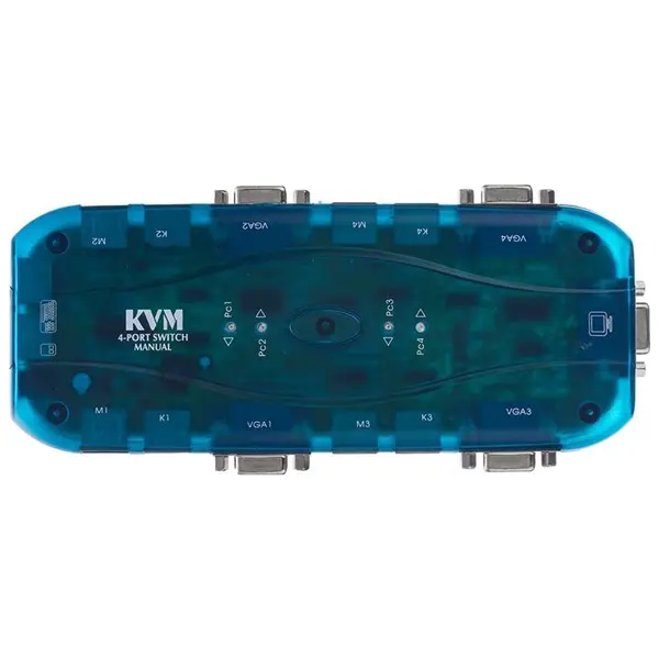 سوییچ چهار پورت KVM پی نت مدل FJ-K104 P-net FJ-K104 2Port KVM Switch - 3