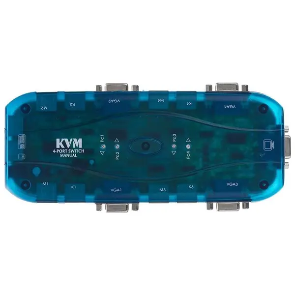 سوییچ چهار پورت KVM پی نت مدل FJ-K104 P-net FJ-K104 2Port KVM Switch
