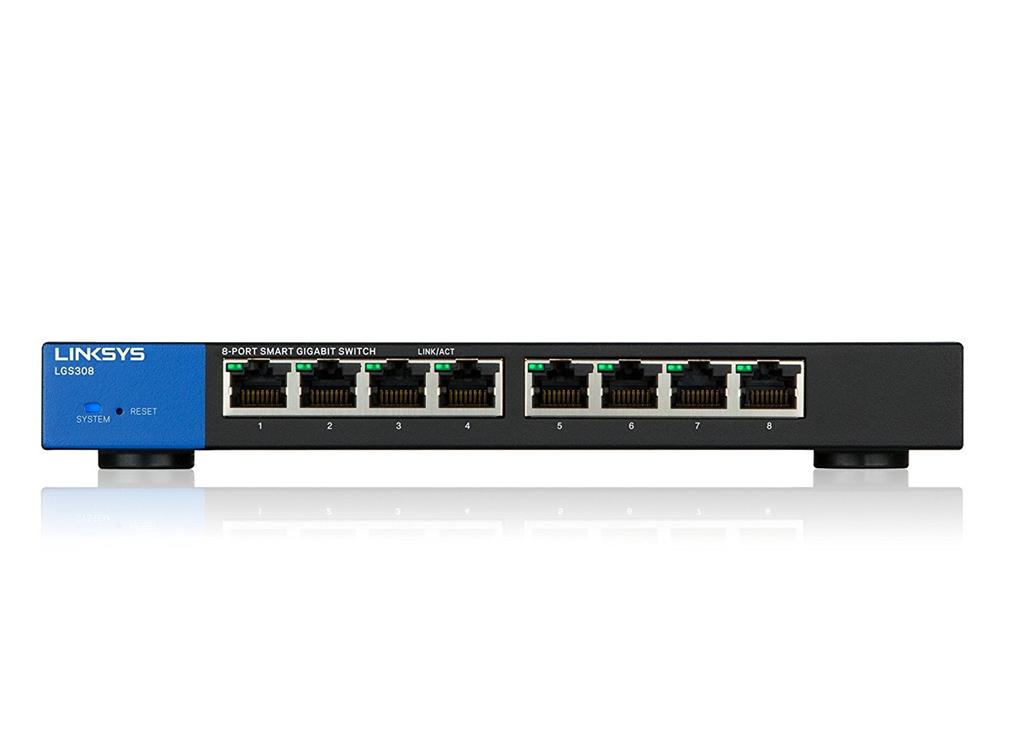 Linksys LGS308-EU 8-Port Gigabit Ethernet Smart Switch