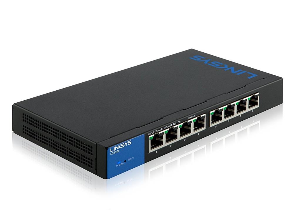 Linksys LGS308-EU 8-Port Gigabit Ethernet Smart Switch