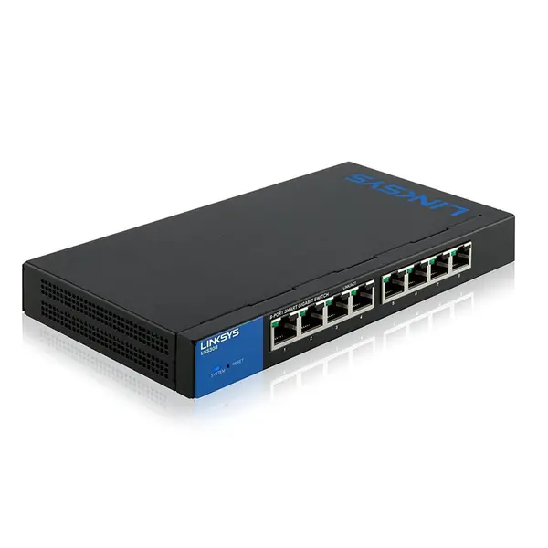 سوئیچ لینک سیس مدل LGS308-EU Linksys LGS308-EU 8-Port Gigabit Ethernet Smart Switch - 2