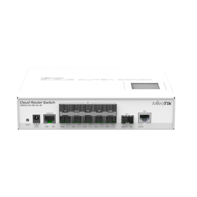 کلود روتر سوئیچ میکروتیک MikroTik CRS212-1G-10S-1S+IN