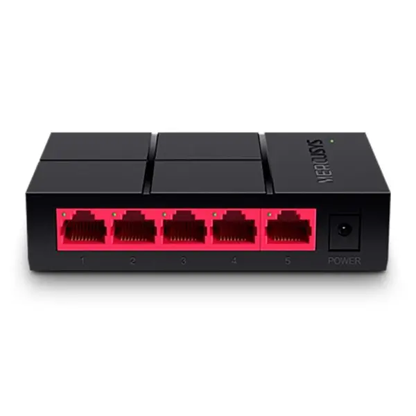 سوئیچ ۵ پورت گیگابیت و دسکتاپ مرکوسیس مدل MS105G Mercusys MS105G 5Port 10/100/1,000 Mbps Desktop Switch