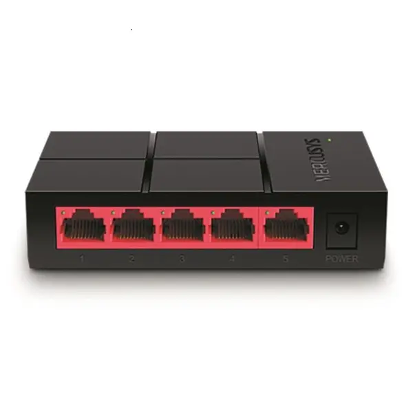 سوئیچ ۵ پورت گیگابیت و دسکتاپ مرکوسیس مدل MS105G Mercusys MS105G 5Port 10/100/1,000 Mbps Desktop Switch