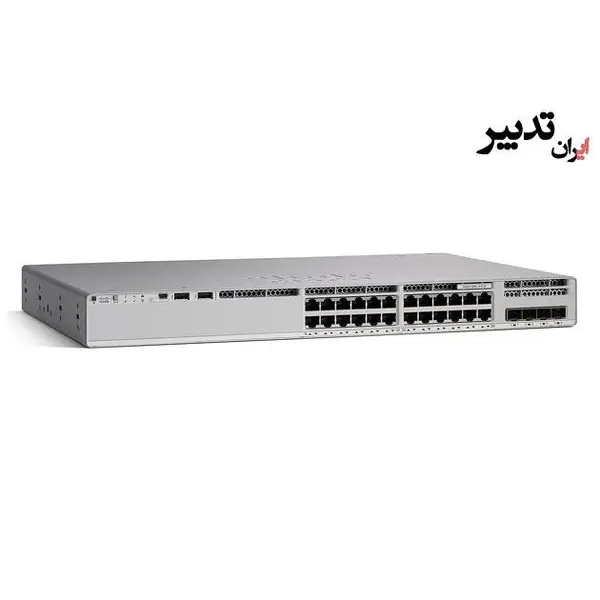 سوئیچ شبکه +PoE سیسکو 24 پورت C9200L-24P-4X-E Cisco C9200L-24P-4X-E 24 Port PoE+ Switch - 2