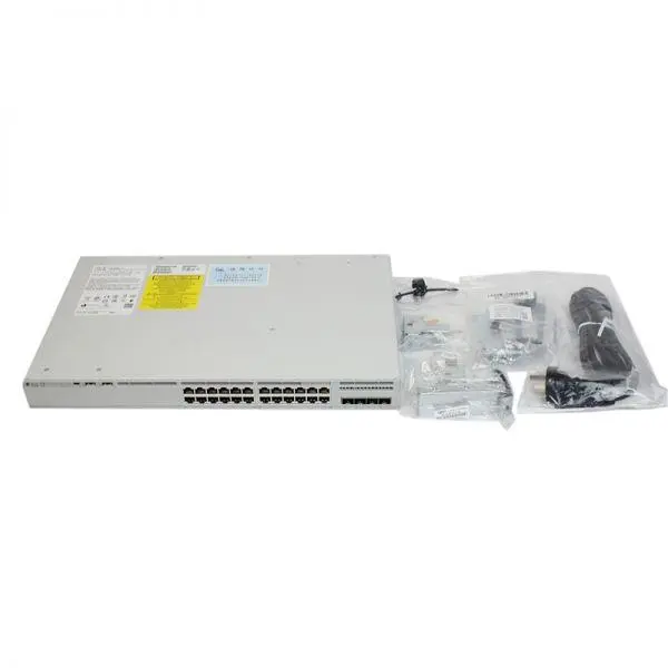 سوئیچ شبکه +PoE سیسکو 24 پورت C9200L-24P-4X-E Cisco C9200L-24P-4X-E 24 Port PoE+ Switch - 3