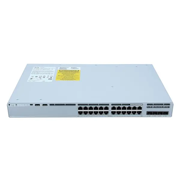 سوئیچ شبکه +PoE سیسکو 24 پورت C9200L-24P-4X-E Cisco C9200L-24P-4X-E 24 Port PoE+ Switch - 4