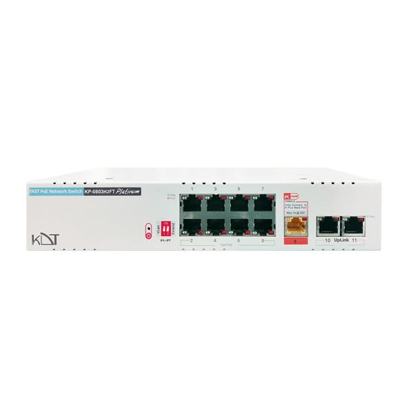 سوئیچ شبکه PoE کی دی تی مدل KP-0803H2FT