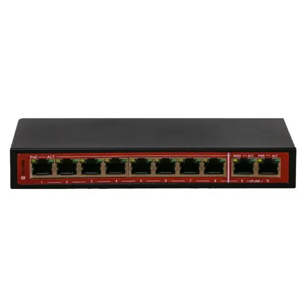 سوئیچ ۸ پورت گیگ PoE هوشمند ایزی گیگز SWU-1401-10GP easyGIGS