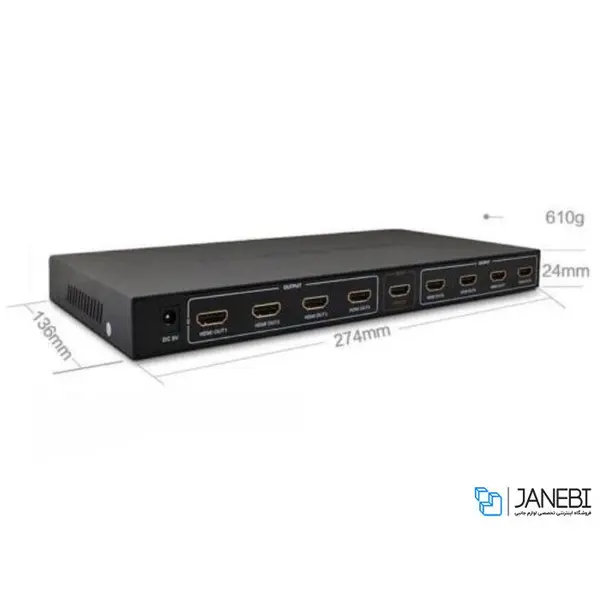 سوییچ هشت پورت اچ دی ام آی یوگرین Ugreen 1x8 HDMI Amplifier Splitter - 4