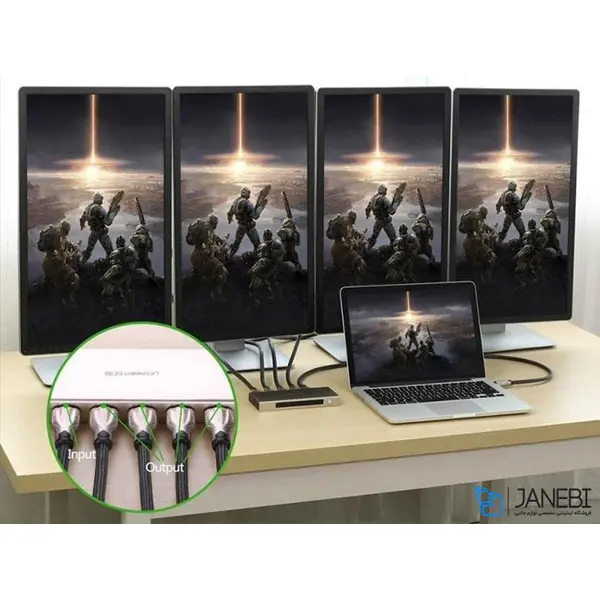 سوییچ چهار پورت اچ دی ام آی یوگرین Ugreen HDMI 1x4 Amplifier Splitter