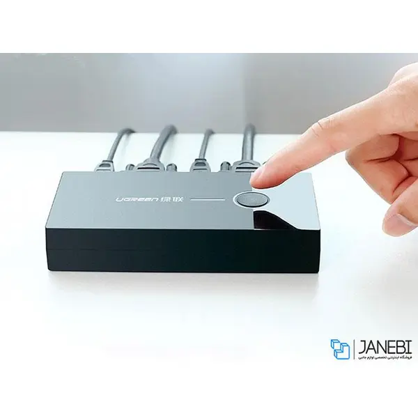 سوییچ کی وی ام یوگرین Ugreen KVM Swich With 2 Port USB